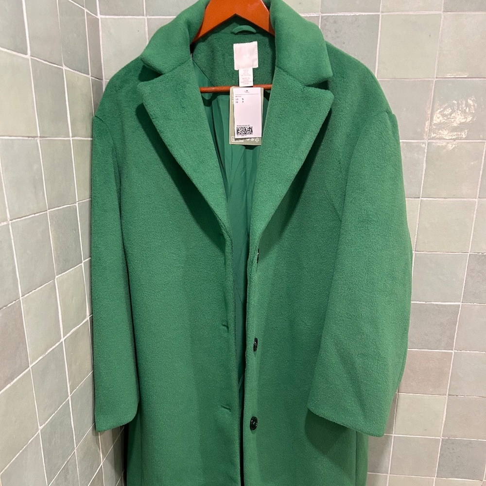 BRAND NEW / H&M / Green winter coat/ NWT